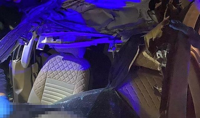 Erzin'de trafik kazasında otomobil sürücüsü öldü