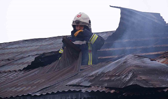 Erzurum'da korkutan yangın