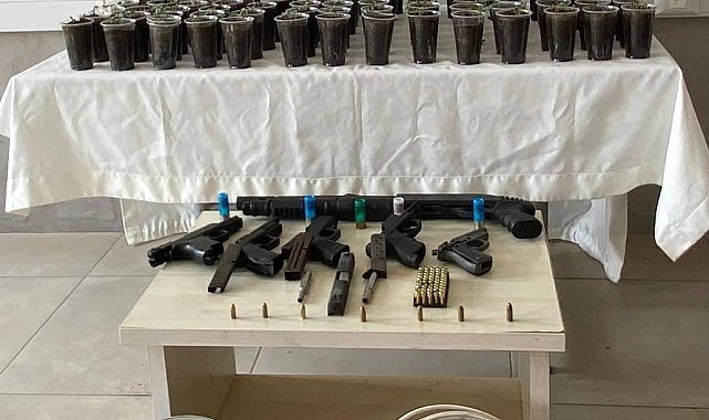 Evde yapılan operasyonda 580 kök kenevir bitkisi ele geçirildi