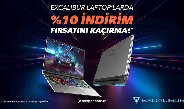 Excalıbur gaming laptoplarda Nisan ayına özel indirim fırsatı