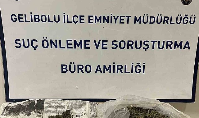 Gelibolu'da bir evde 186 gram uyuşturucu madde ele geçirildi