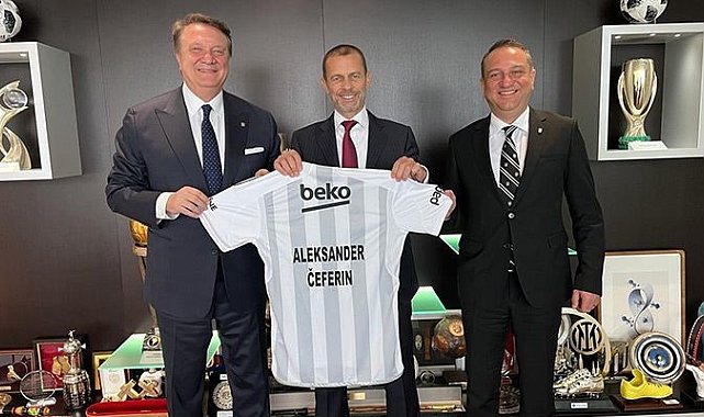 Hasan Arat, UEFA Başkanı Ceferin ile bir araya geldi