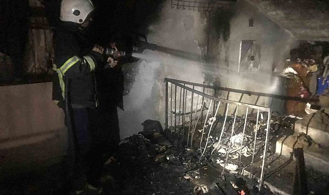 Hassa&#039;da çıkan ev yangını söndürüldü