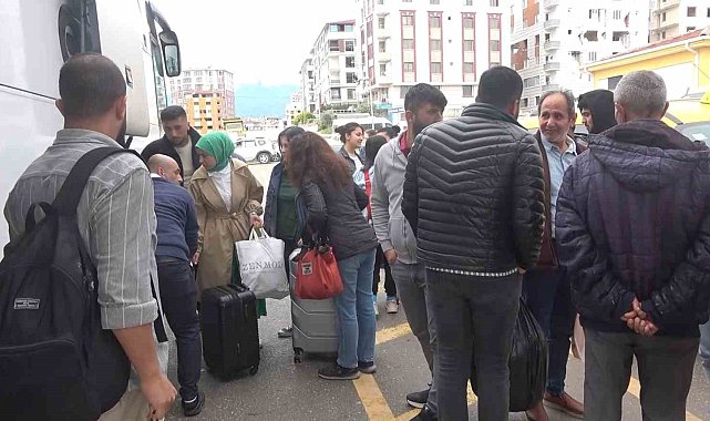 Hatay otogarında bayram yoğunluğu