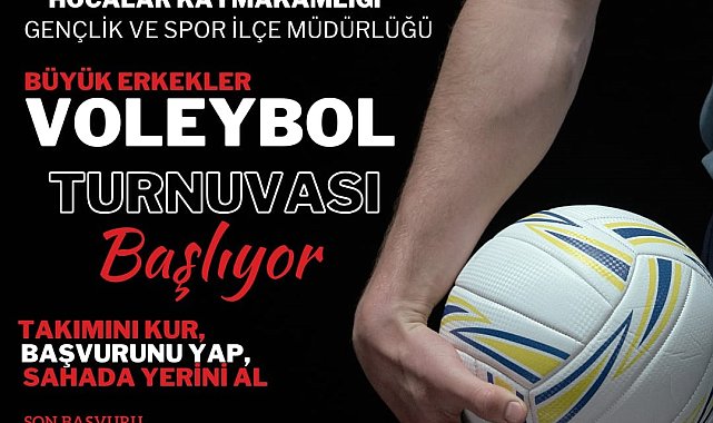 Hocalar'da voleybol heyecanı
