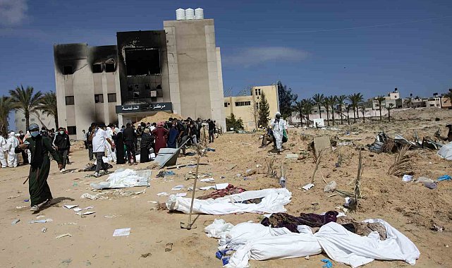 İsrail'in çekildiği Han Yunus'taki toplu mezardan çıkarılan ceset sayısı 310'a yükseldi