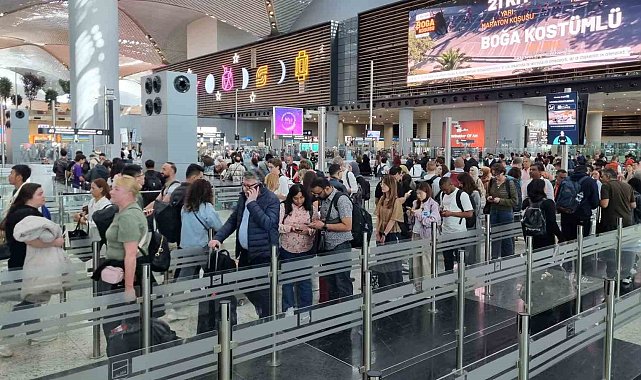 İstanbul Havalimanı'nda bayram tatili yoğunluğu