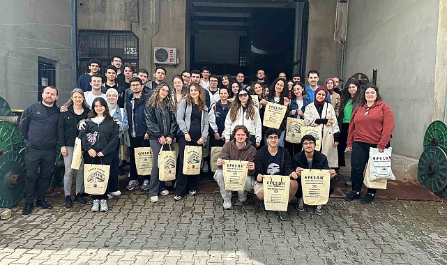 İTÜ'lü mühendis adayları Buldan bezi üretimini yerinde gördü