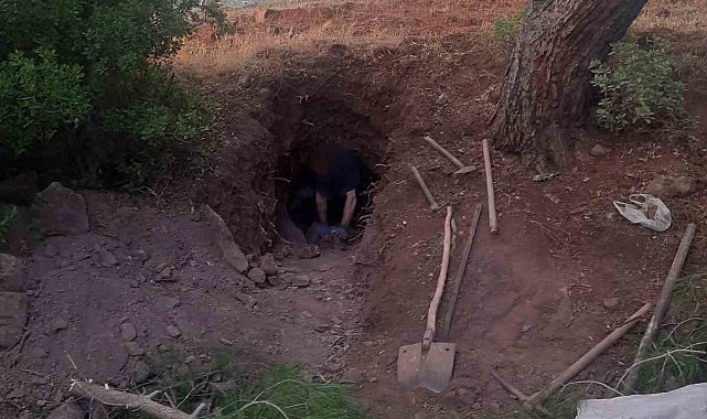 Kaçak kazı yaparken suçüstü yakalandılar