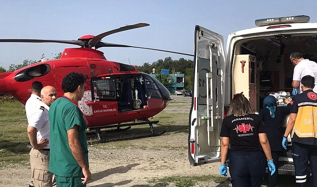 Kalp hastalığı olan bebek, ambulans helikopterle Ankara'ya sevk edildi