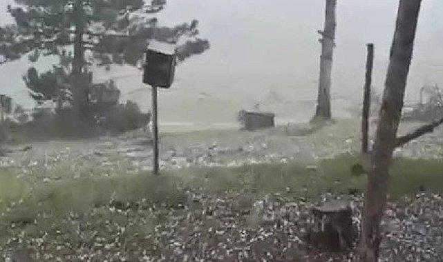 Karabük&#039;te dolu etkili oldu