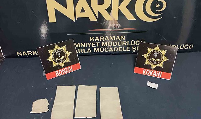 Karaman'da 1 kişi uyuşturucudan tutuklandı