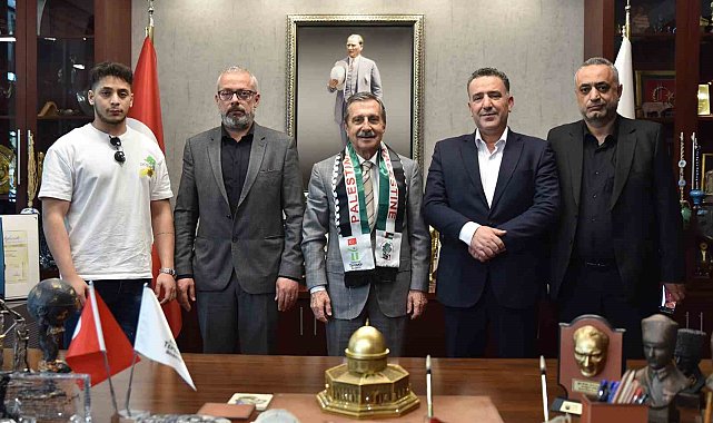 Kardeş şehir Salfeet'ten hayırlı olsun ziyareti