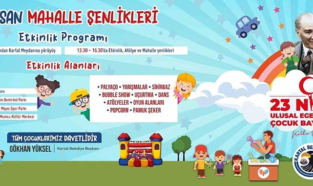Kartallı Çocuklar 23 Nisan'ı Mahalle Şenlikleriyle kutlayacak