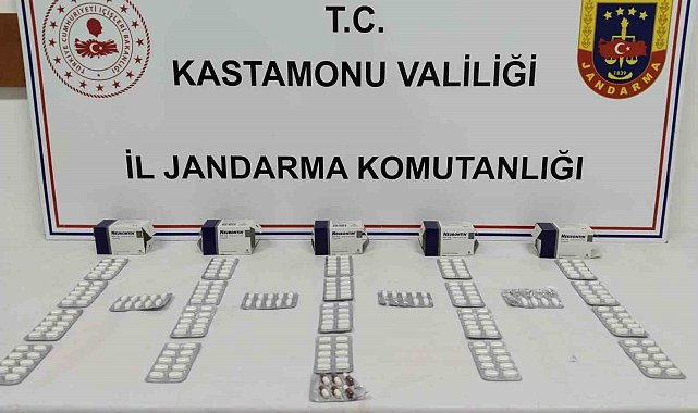 Kastamonu'da 227 adet sentetik ecza hap ele geçirildi: 1 gözaltı