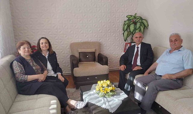 Kaymakam Elmacıoğlu'ndan şehit ailelerine bayram ziyareti
