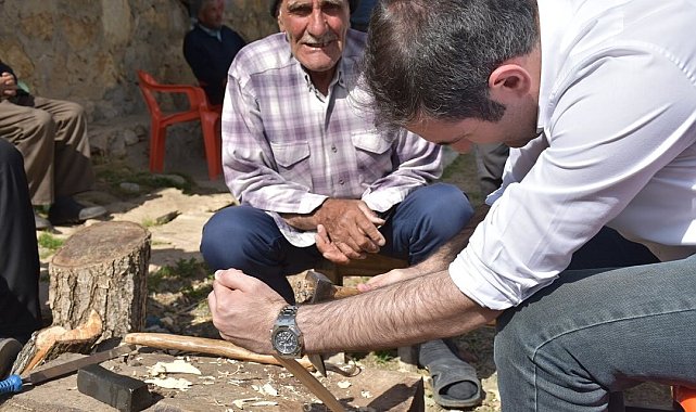 Kaymakam Mete, Sason Bitlis sınırındaki köylerde vatandaşlarla bir araya geldi