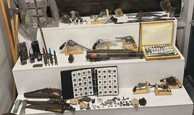 Kayseri'deki operasyonda lav silahı ele geçirildi