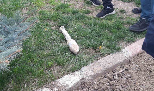 Kazıda anti-tank mermisi bulundu
