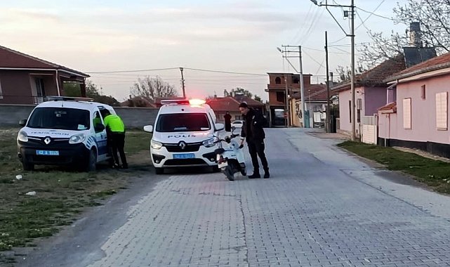 Kediye çarpmamak isterken elektrikli bisikletten düşerek yaralandı