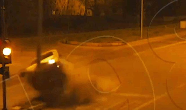 Kırıkkale'deki trafik kazaları kamerada