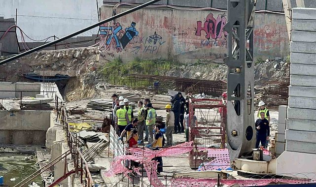 Kocaeli'de metro şantiyesinde yangın