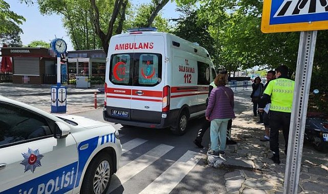 Kontrolden çıkan motosiklet devrildi, sürücüsü yaralandı