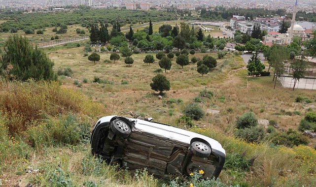 Kontrolden çıkan otomobil uçuruma yuvarlandı: 1 yaralı