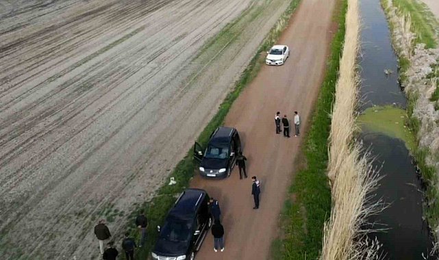 Köpek dövüştürücüleri önce dron ile sonra da kovalamacayla yakalandı