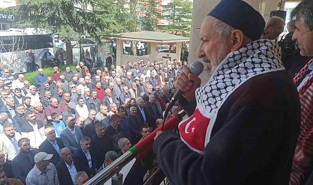 Malatya'da, Filistin'de hayatını kaybedenler için gıyabi cenaze namazı kılındı