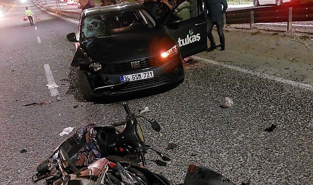 Manisa'da otomobilin çarptığı elektrikli bisiklet sürücüsü öldü