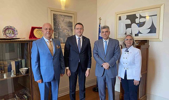 Marmaris Ticaret Odası yönetimi Yunanistan Başkonsolosu Kostas ile görüştü