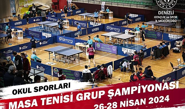 Masa tenisi grup maçları Denizli'de başlıyor