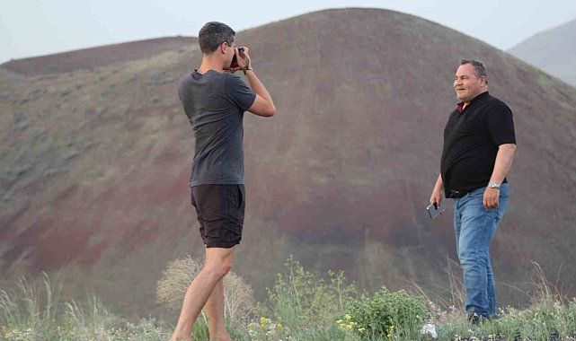 Meke Gölü karavanlı turistlerin uğrak noktası