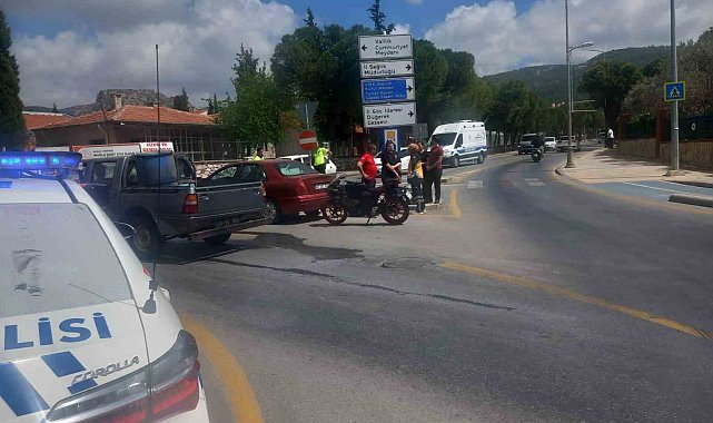 Menteşe'de trafik kazası 1 yaralı