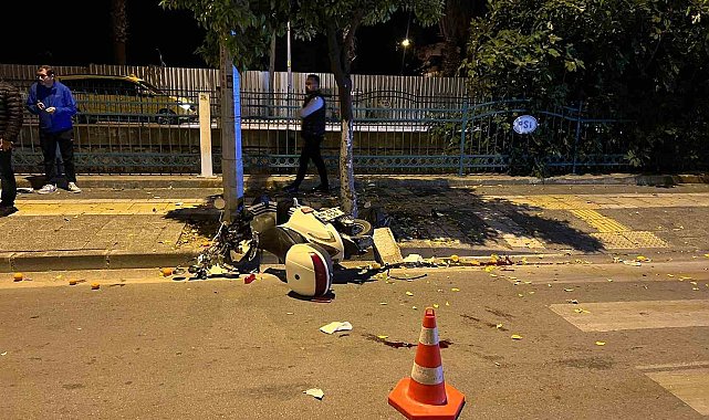 Motosiklet ağaca çarptı: 1 ölü
