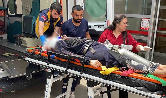 Motosikletten düşerek ağır yaralandı