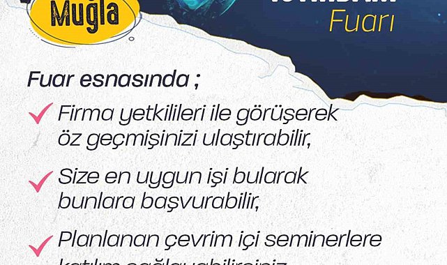 Muğla İŞKUR, Sanal İstihdam Fuarı ile işverenle iş arayan vatandaşı bir araya getiriyor