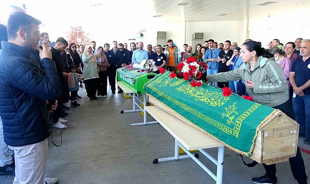 Muğla'da kazada hayatını kaybeden sekreterler memleketine uğurlandı