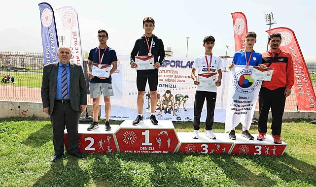 Okul sporları atletizm heyecanı Denizli'de devam ediyor
