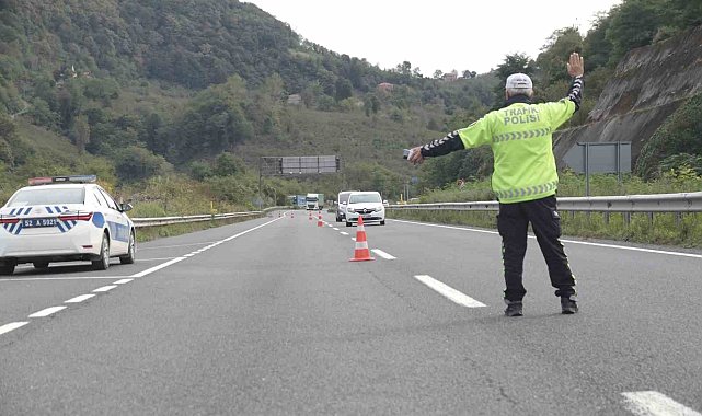 Ordu'da 2 haftada 32 binden fazla araç denetlendi