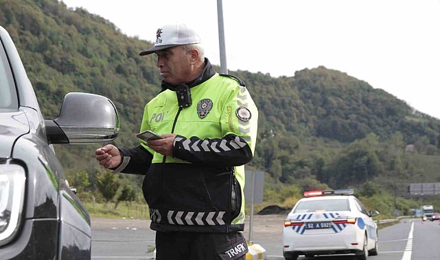 Ordu'da bir haftada 15 binden fazla araç denetlendi