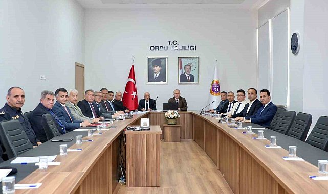 Ordu'da seferberlik ve savaş hazırlıkları kurulu toplantısı