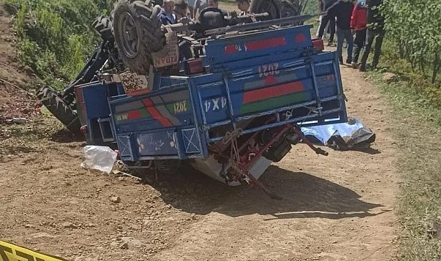 Ordu'da takla atan patpatın sürücüsü hayatını kaybetti