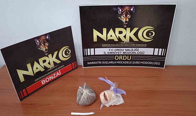 Ordu'da uyuşturucu operasyonunda 1 kişi tutuklandı