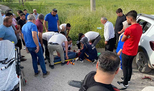 Osmaniye'de otomobil ile motosiklet çarpıştı: 3 yaralı