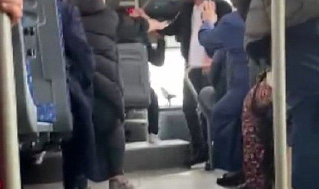 Otobüs şoförü herkesle kavga edince yolcular ayaklandı