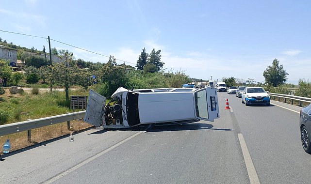 Otomobil bariyerlere çarptı, 1 yaralı