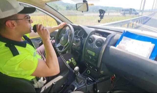Otoyolda trafik kurallarına uymayanlara 13 milyon 630 bin lira ceza yazıldı