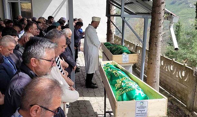 Patpat kazasında ölen baba-oğul toprağa verildi